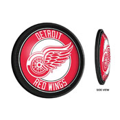 Detroit Red Wings: Round Slimline Illuminated Wall Sign, NHDTRW-130-01