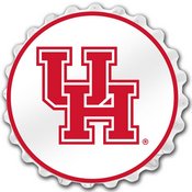 University of Houston Cougars Team Spirit Bottle Cap Wall Sign