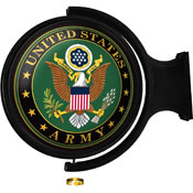 US Army: Original Round Lighted Rotating Wall Sign, USARMY-115-01