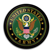 US Army: Modern Disc Wall Sign, FNB-USARMY-230-01A