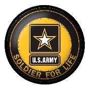 US Army: Soldier for Life - Modern Disc Wall Sign, FNB-USARMY-230-02A