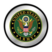 US Army Army: Seal - Modern Disc Mirrored Wall Sign, FNB-USARMY-235-02A