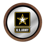 US Army Army: Mirrored Barrel Top Mirrored Wall Sign, FNB-USARMY-245-01A