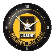 US Army: Soldier for Life - Modern Disc Wall Clock, FNB-USARMY-510-02A