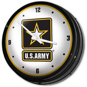 US Army: Retro Lighted Wall Clock, USARMY-550-01