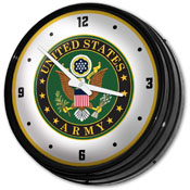 US Army: Seal - Retro Lighted Wall Clock, USARMY-550-02
