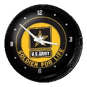 US Army: Soldier for Life - Retro Lighted Wall Clock, USARMY-550-04