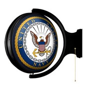 US Navy: Original Round Lighted Rotating Wall Sign, USNAVY-115-01