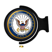US Navy: Original Round Lighted Rotating Wall Sign, USNAVY-115-01