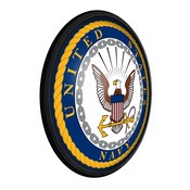 US Navy: Round Slimline Lighted Wall Sign, USNAVY-130-01