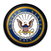 US Navy: Modern Disc Wall Sign, USNAVY-230-01