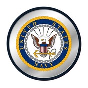 US Navy: Seal - Modern Disc Mirrored Wall Sign, FNB-USNAVY-235-02A