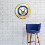 US Navy: Seal - Modern Disc Mirrored Wall Sign, FNB-USNAVY-235-02A