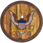 US Navy: Eagle - "Faux" Barrel Top Sign, USNAVY-240-04