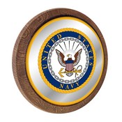 US Navy: Seal - "Faux" Barrel Top Mirrored Wall Sign, FNB-USNAVY-245-02A