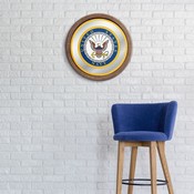 US Navy: Seal - "Faux" Barrel Top Mirrored Wall Sign, FNB-USNAVY-245-02A
