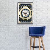 US Navy: Seal, Pride Design - Framed Mirrored Wall Sign, USNAVY-275-02