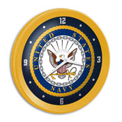 US Navy: Ribbed Frame Wall Clock, USNAVY-530-01
