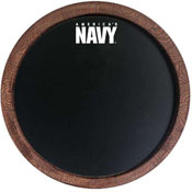 US Navy: Chalkboard "Faux" Barrel Top Sign, USNAVY-630-01