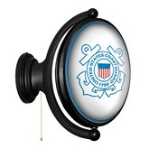 US Coast Guard: Original Oval Rotating Lighted Wall Sign, FNB-USUSCG-125-01A