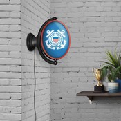 US Coast Guard: Original Oval Rotating Lighted Wall Sign, FNB-USUSCG-125-01A
