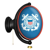 US Coast Guard: Original Oval Rotating Lighted Wall Sign, FNB-USUSCG-125-01A