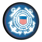 US Coast Guard: Seal - Round Slimline Lighted Wall Sign, FNB-USUSCG-130-02A
