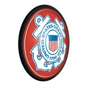 US Coast Guard: Seal - Round Slimline Lighted Wall Sign, FNB-USUSCG-130-02A