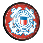 US Coast Guard: Seal - Round Slimline Lighted Wall Sign, FNB-USUSCG-130-02A