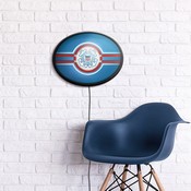 US Coast Guard: Oval Slimline Lighted Wall Sign, FNB-USUSCG-140-01A