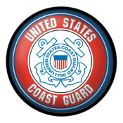 US Coast Guard: Modern Disc Wall Sign, USUSCG-230-01