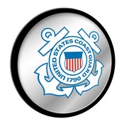US Coast Guard: Modern Disc Mirrored Wall Sign, USUSCG-235-01