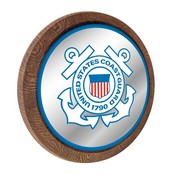 US Coast Guard: "Faux" Barrel Top Mirrored Wall Sign, FNB-USUSCG-245-01A