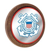 US Coast Guard: "Faux" Barrel Top Mirrored Wall Sign, FNB-USUSCG-245-01A