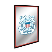 US Coast Guard: Vertical Framed Mirrored Wall Sign, FNB-USUSCG-275-01A