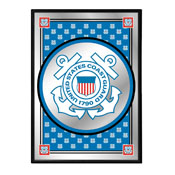 US Coast Guard: Pride Design - Vertical Framed Mirrored Wall Sign, USUSCG-275-02