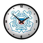 US Coast Guard: Modern Disc Wall Clock, USUSCG-510-01