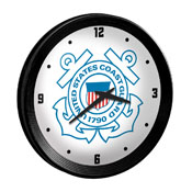 US Coast Guard: Ribbed Frame Wall Clock, USUSCG-530-01