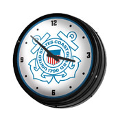 US Coast Guard: Retro Lighted Wall Clock, FNB-USUSCG-550-01A