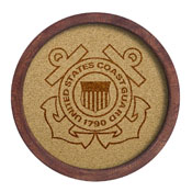 US Coast Guard: "Faux" Barrel Top Cork Note Board, FNB-USUSCG-632-01A