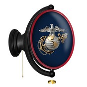 US Marine Corps: Original Oval Rotating Lighted Wall Sign, FNB-USUSMC-125-01A