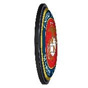 US Marine Corps: Seal - Round Slimline Lighted Wall Sign, USUSMC-130-02