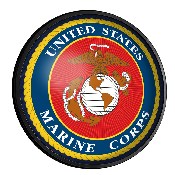 US Marine Corps: Seal - Round Slimline Lighted Wall Sign, USUSMC-130-02