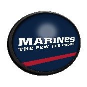 US Marine Corps: Oval Slimline Lighted Wall Sign, USUSMC-140-01