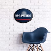 US Marine Corps: Oval Slimline Lighted Wall Sign, USUSMC-140-01