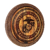 US Marine Corps: Seal - Branded "Faux" Barrel Top Sign, USUSMC-240-05