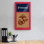 US Marine Corps: Dual Logo - Cork Note Board, FNB-USUSMC-640-02A