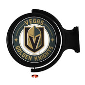 Vegas Golden Knights: Original Round Illuminated Rotating Wall Sign, NHVGKS-115-01