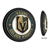 Vegas Golden Knights: Round Slimline Illuminated Wall Sign, NHVGKS-130-01