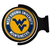 WVU - West Virginia Mountaineers  Rotating Illuminated Team Spirit Wall Sign-Round